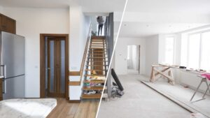 Appartement rénové avant/après